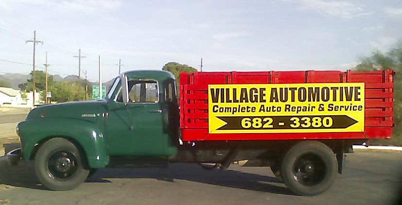 Truck with a Sign